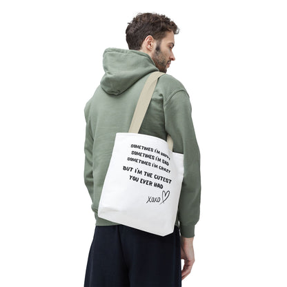 HAPPY SAD CRAZY Tote Bag (AOP)