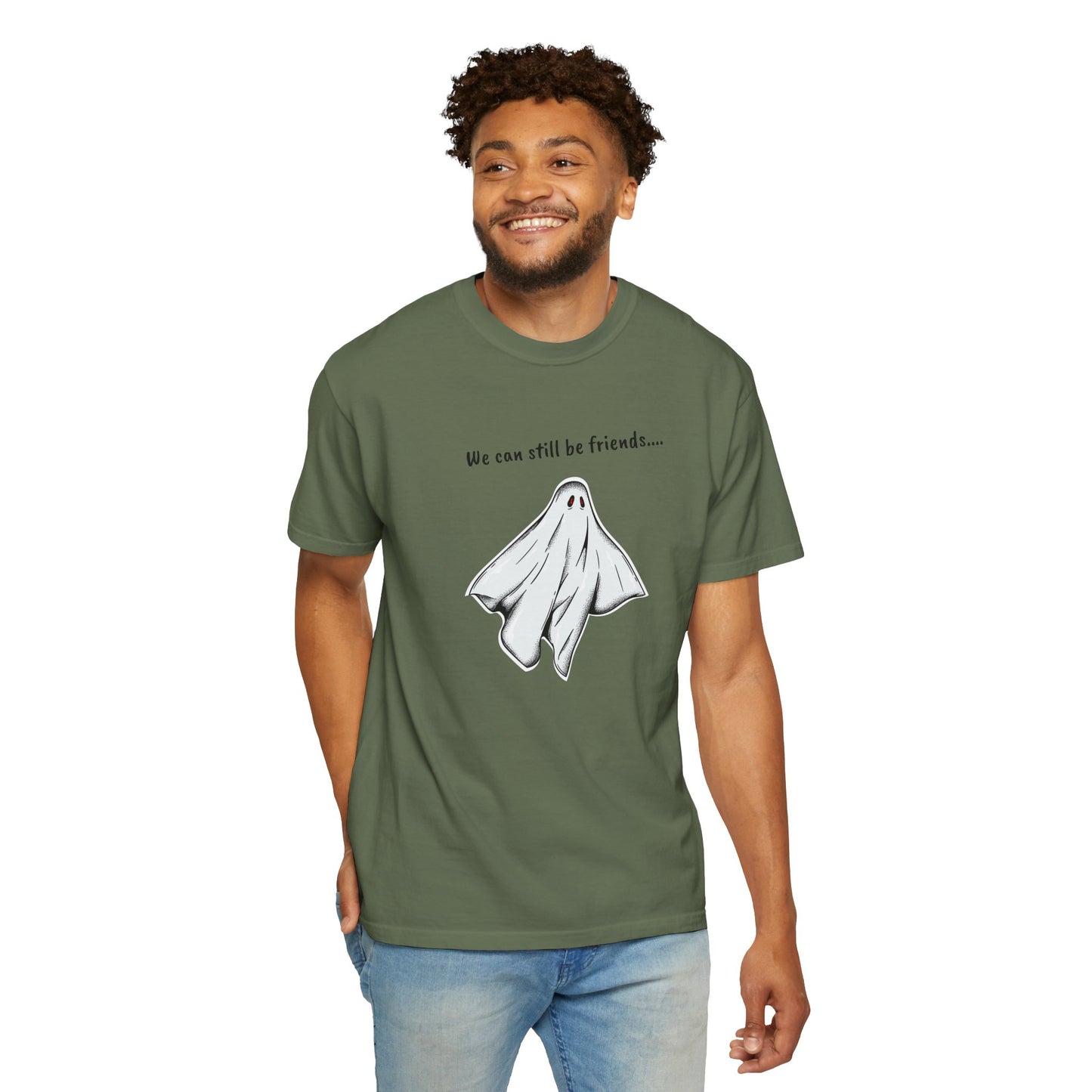 THE GHOST ( WE CAN STILL BE FRIENDS...) Unisex Garment-Dyed T-shirt