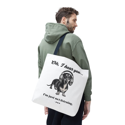 DOXIE NOT LISTENING Tote Bag (AOP)