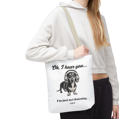 DOXIE NOT LISTENING Tote Bag (AOP)