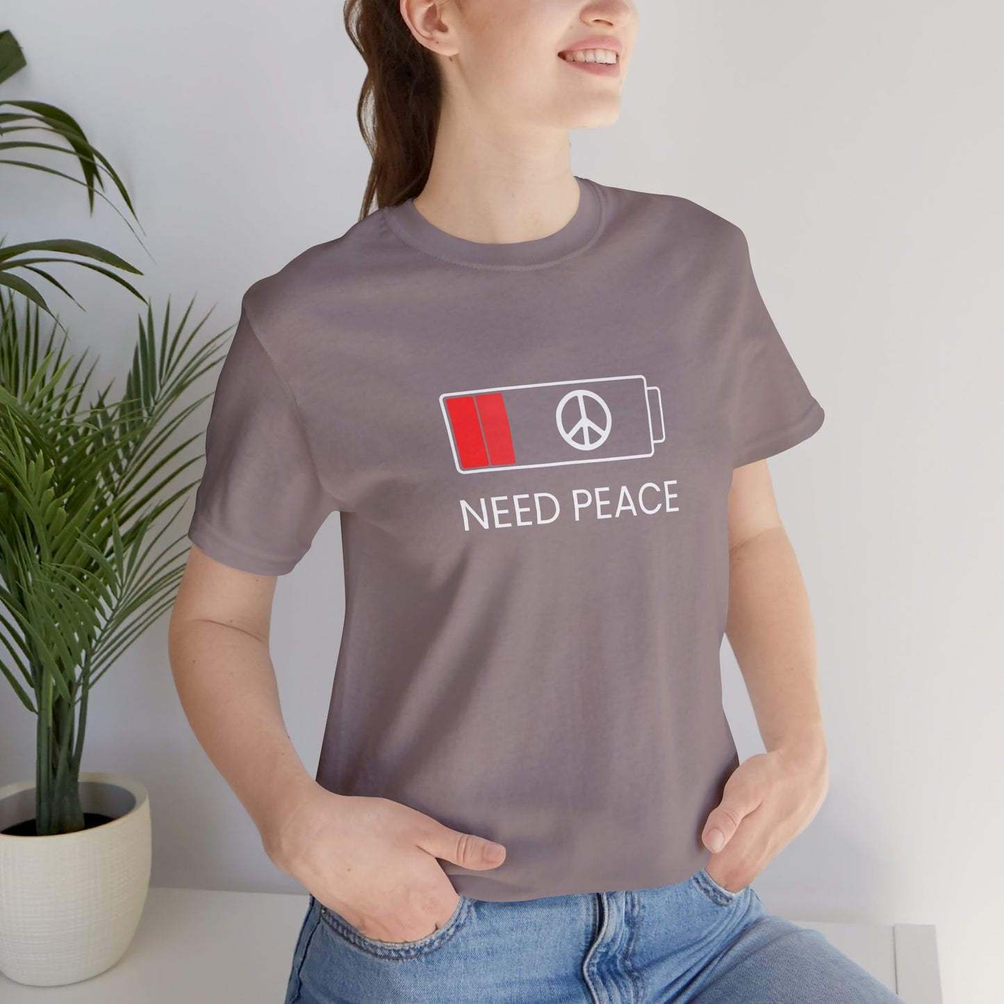 NEED PEACE Unisex Jersey Short Sleeve Tee