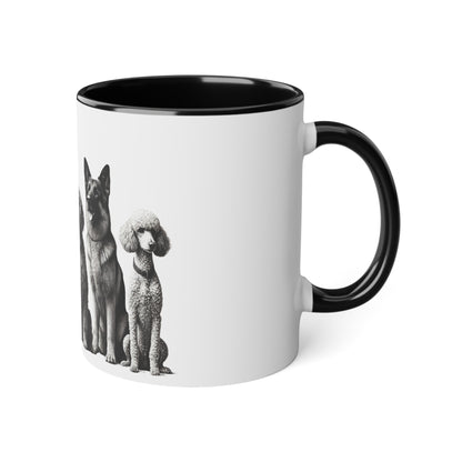 DOG FRIENDS White Accent Mug, 11oz