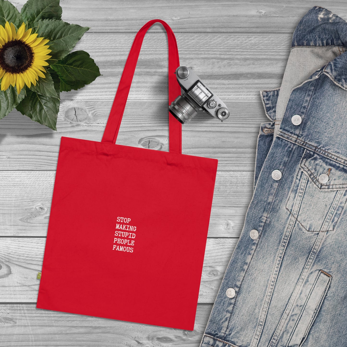 STUPID PEOPLE Organic Cotton Tote Bag