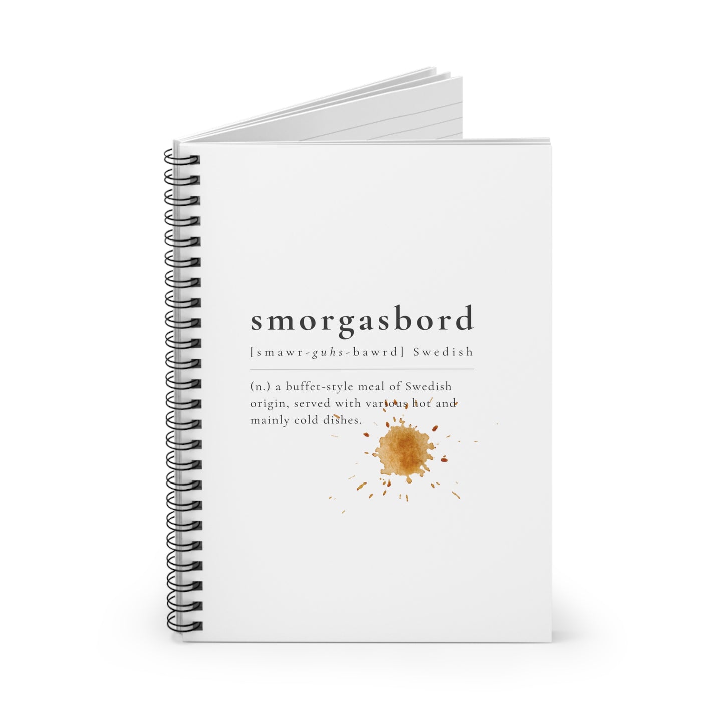 SWEDISH SMORGASBORD Spiral Notebook - Ruled Line