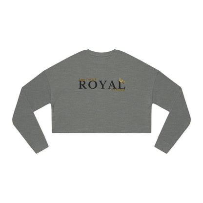 I FANCY I USED TO BE ROYAL Women's Cropped Sweatshirt