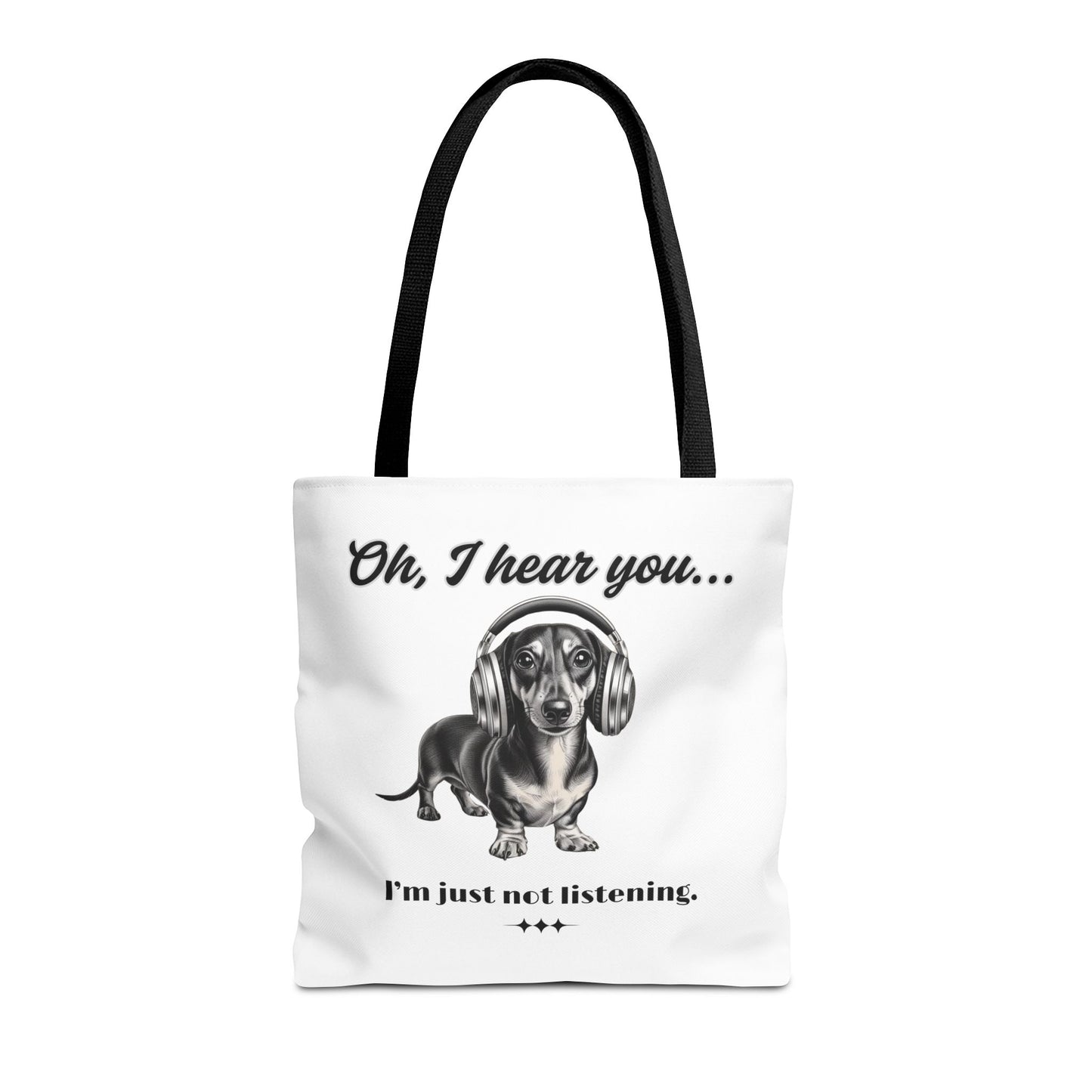 DOXIE NOT LISTENING Tote Bag (AOP)