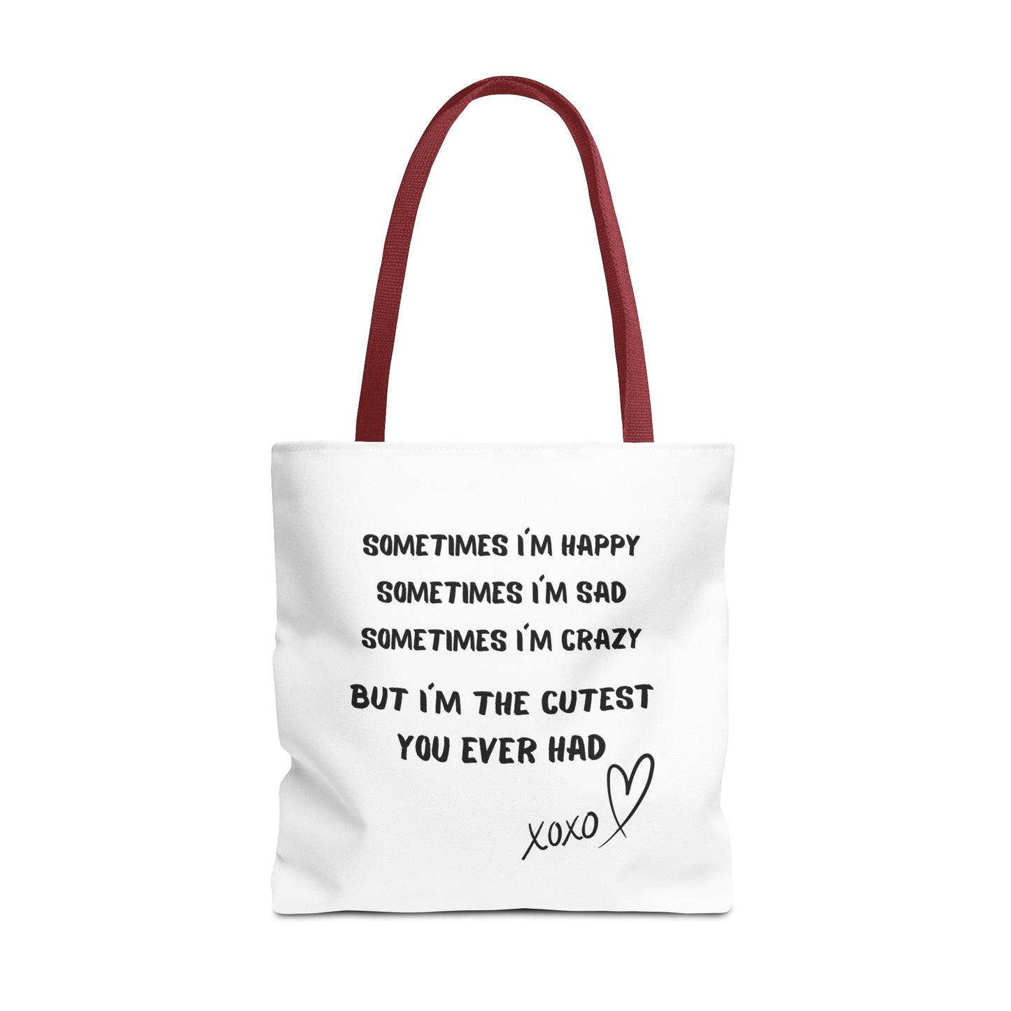 HAPPY SAD CRAZY Tote Bag (AOP)