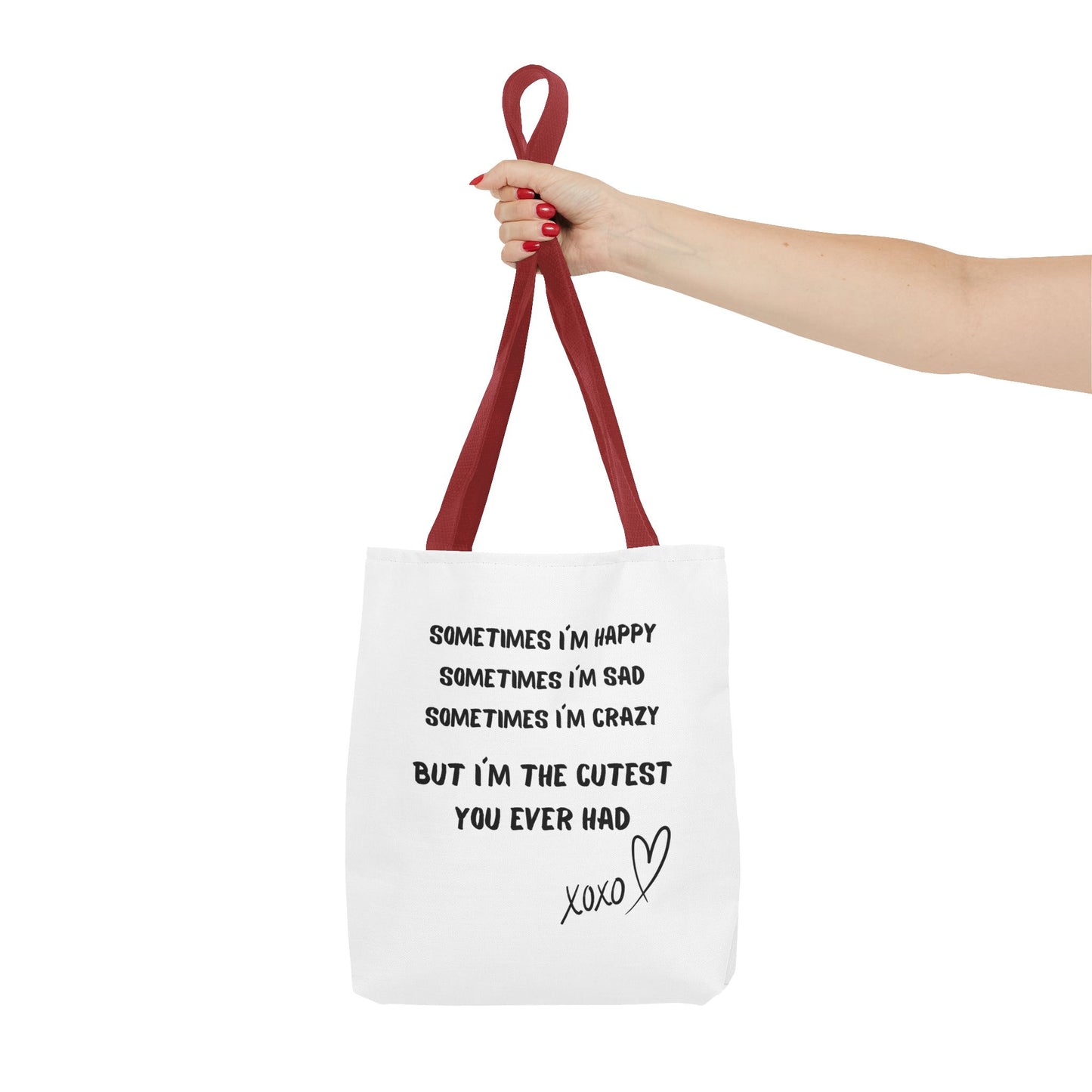 HAPPY SAD CRAZY Tote Bag (AOP)