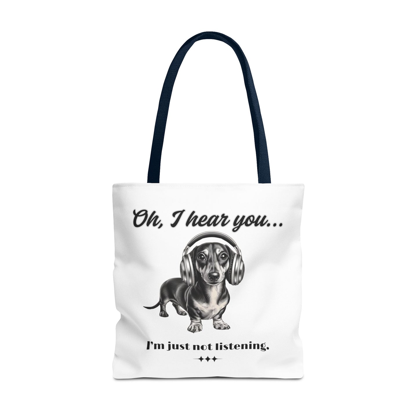 DOXIE NOT LISTENING Tote Bag (AOP)