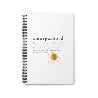 SWEDISH SMORGASBORD Spiral Notebook - Ruled Line