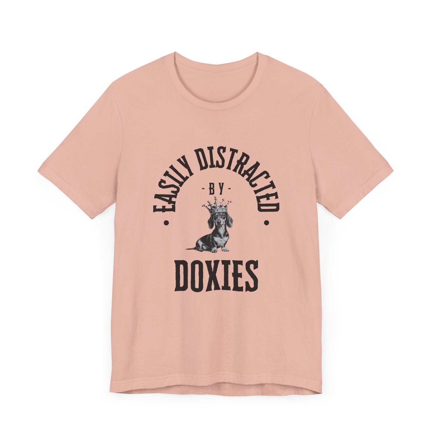 EASILY DISTRACTED BY DOXIES Unisex Jersey Short Sleeve Tee