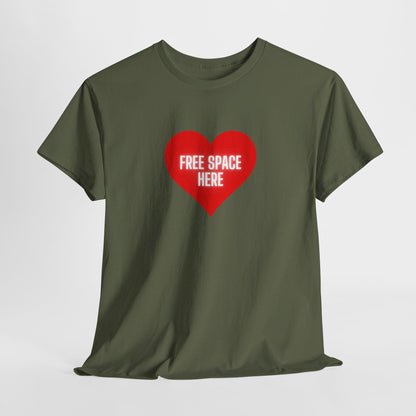 FREE SPACE HERE Unisex Heavy Cotton Tee